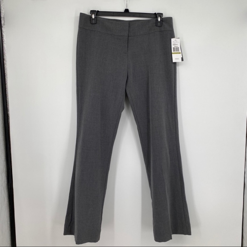 NWT Kenneth Cole Women's Amanda Charcoal Heather Pant Grey Average
